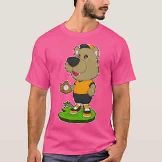 Hund Baseball Baseball-handske T Shirt