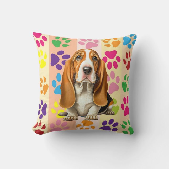 Hund, Basset Hound Kudde (Framsida)