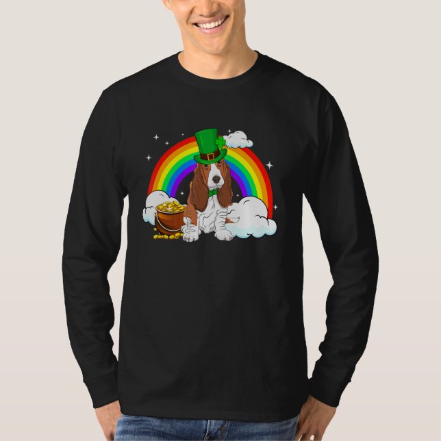 Hund Basset Hound T Shirt (Framsida)