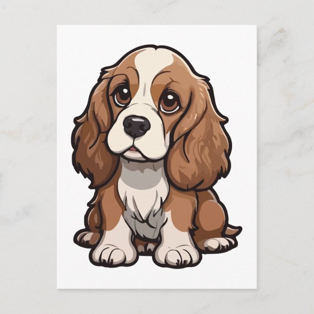 Hund Basset Hound Vykort (Framsida)