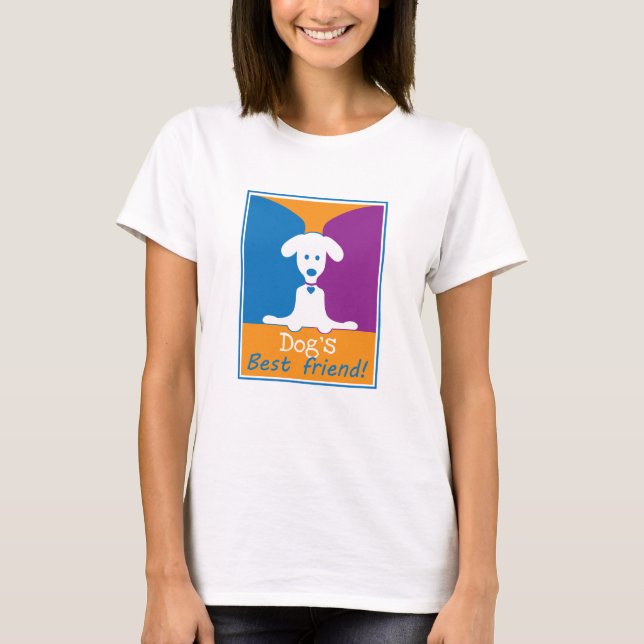 hund bästa vän t shirt (Framsida)