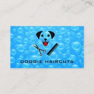 Hund Bath Städning Grooming Soap Bubbles Visitkort