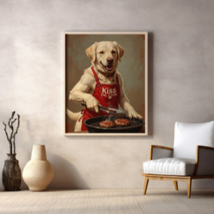 Hund BBQ Kung of Patties Poster