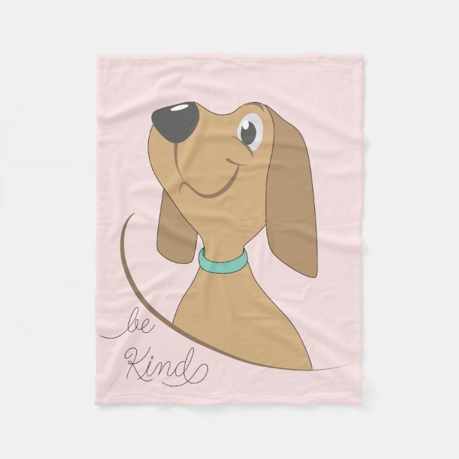 Hund-be-vänliga Fleece Blanket (Framsidan)