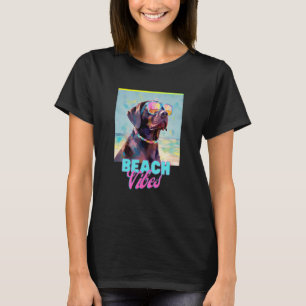 Hund Beach T Shirt Cute Labrador Owner Tee Gift Ro