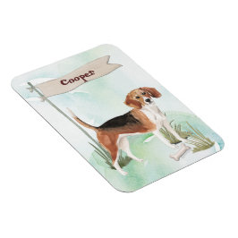 Hund Beagle Pet med eget namn Magnet
