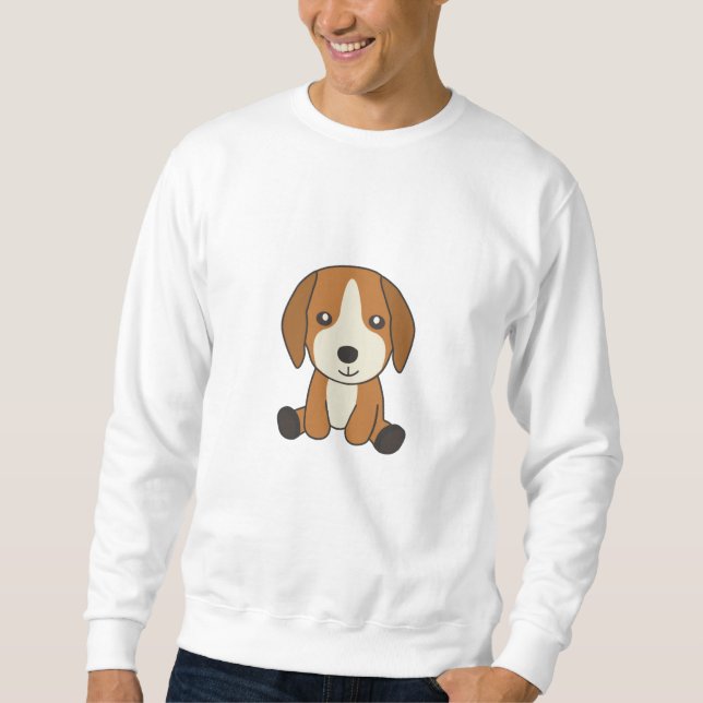 Hund Beagle Puppy Cute Hundar För barn Lång Ärmad Tröja (Framsida)