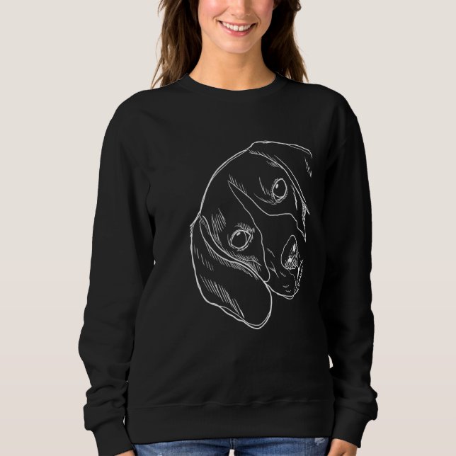 Hund Beagle T Shirt (Framsida)