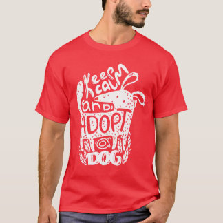 Hund Behållans Lugn och ett sällskapsdjur från Hun T Shirt