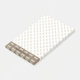 Hund ben post-it block