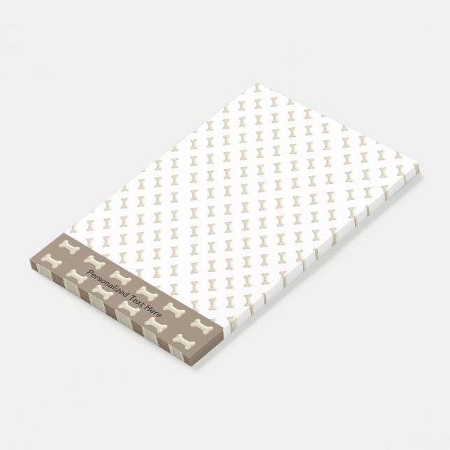 Hund ben post-it block (Vinklad)