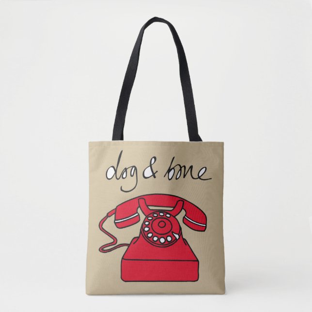 Hund & Ben Telefon Totebag  Tygkasse (Framsida)