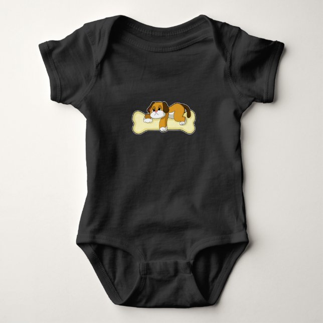 Hund benstöpning t shirt (Framsida)