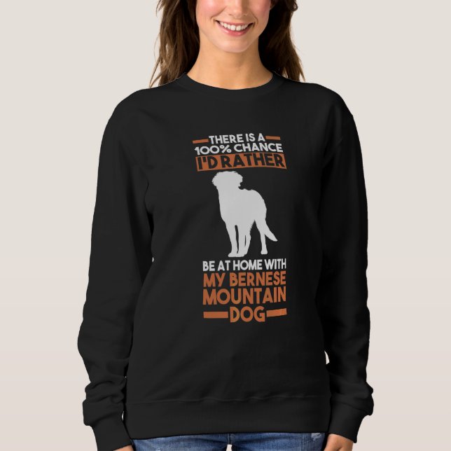 Hund Bernese Mountain T Shirt (Framsida)