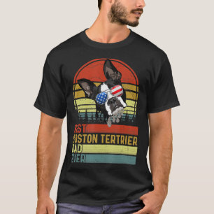 Hund Best Boston Terrier Pappa All Far Da T Shirt