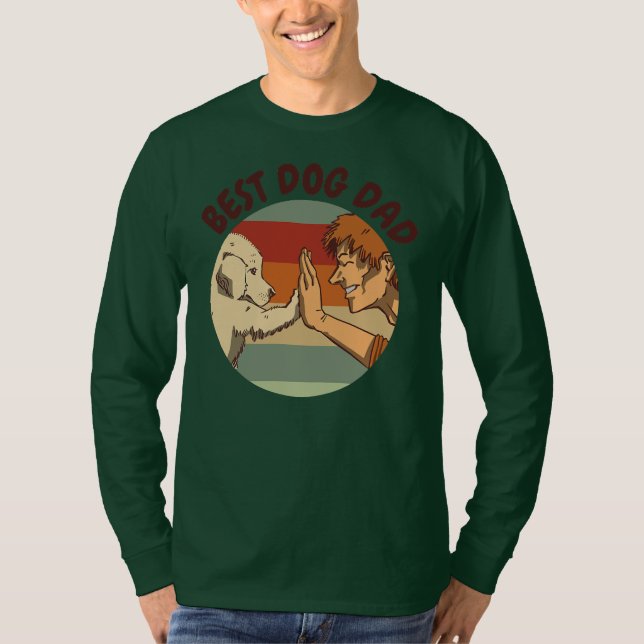 Hund Best Doggy Fars dag  T Shirt (Framsida)