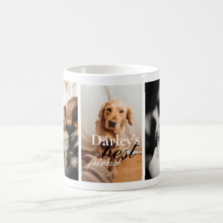 Hund Best Friend Cute 3 Photo Family Namn Kaffemugg