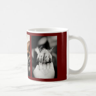 Hund Best Friend Cute 3 Photo Family Namn Kaffemugg