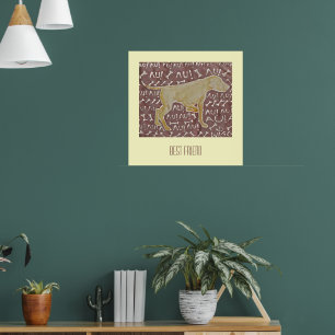 Hund "best vän" poster
