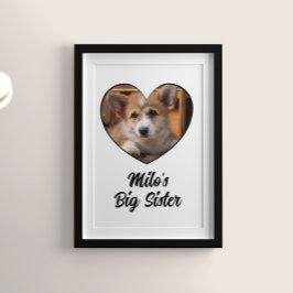 Hund Big syster-fotopersonlig Poster