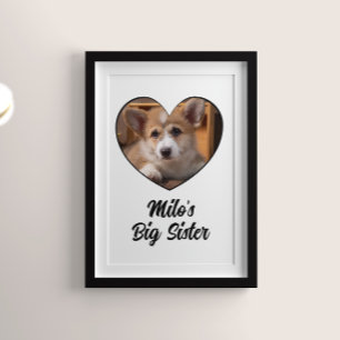 Hund Big syster-fotopersonlig Poster