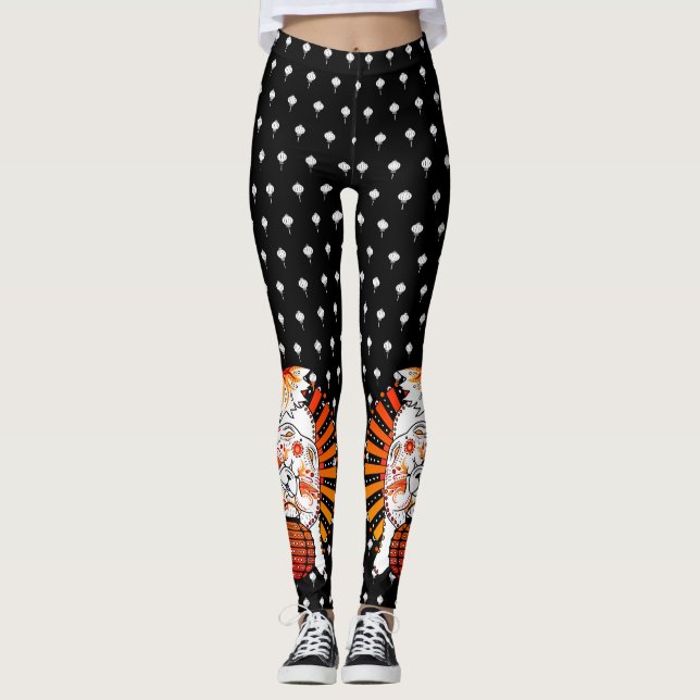 Hund BINDI MI TANG-ÅRET Leggings (Framsida)
