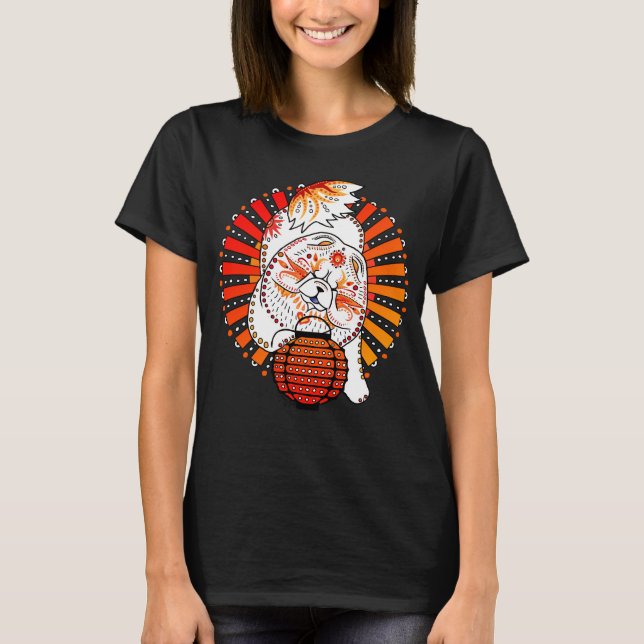 Hund BINDI MI TANG Chow Year T Shirt (Framsida)