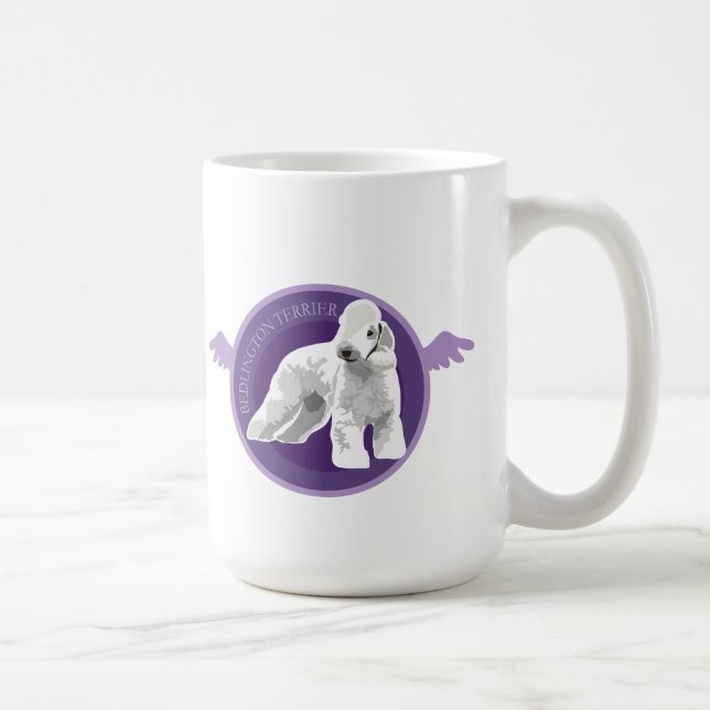 Hund Bingtonskrävlare Kaffemugg (Höger)