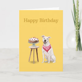 Hund Birthday Card, American StaffordTerrier Kort
