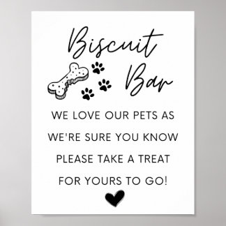 Hund Biscuit Pub | Bröllop-tecken | Hund Wedding F Poster