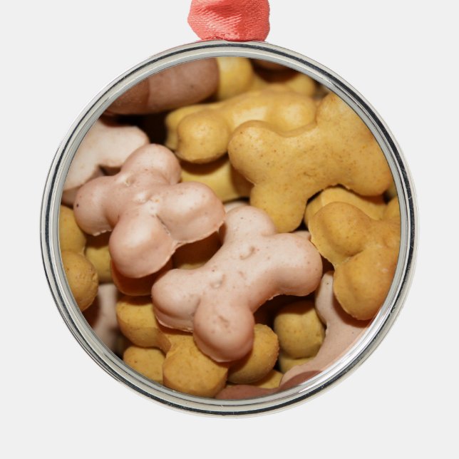 Hund Biscuits Julgransprydnad Metall (Framsidan)