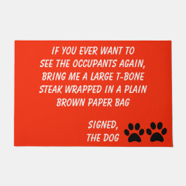 Hund Blackmail Burnt Orange Doormat