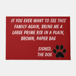 Hund Blackmail Door Mat