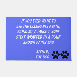 Hund Blackmail Periwinkle Doormat