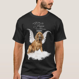 Hund Bloodhound för personlig Pet Memorial T Shirt