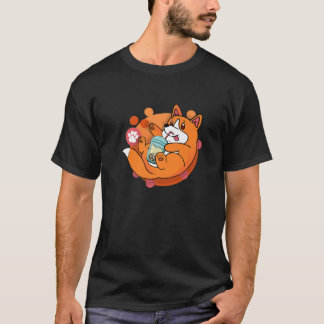 Hund Boba Tea Bubble Tea Anime Sweet Bubble Tea T Shirt
