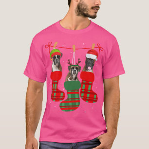 Hund Boer jul Socks Funny Julafton Pajama Pet Valp T Shirt