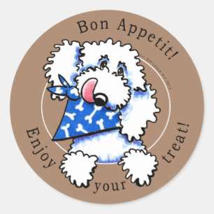 Hund Bon Appetit! Sällskapsdjur etiketter Taupe Br