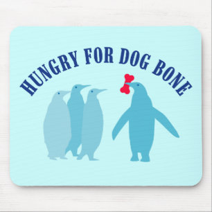 Hund Bone Älskare för Penguins Musmatta
