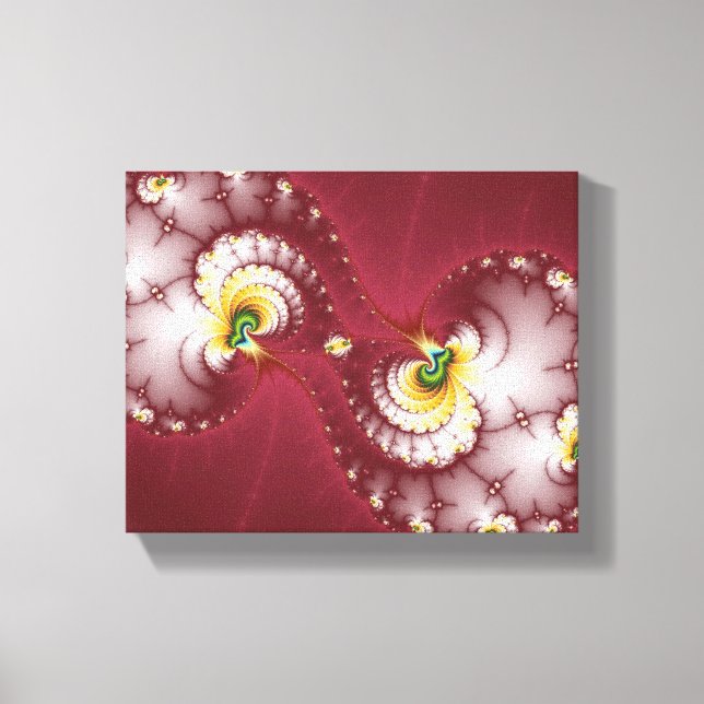 Hund Bone Chew - Fractal Canvastryck (Framsida)