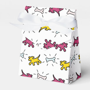 Hund Bone Graffiti Stil Välj Färg-favoritruta 2 Presentaskar