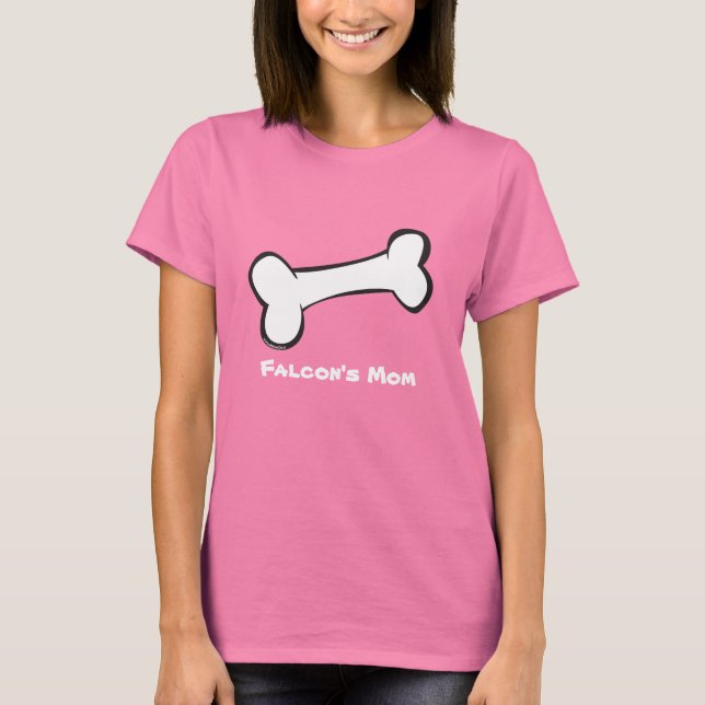 Hund Bone - Mörk Dam T-shirt (Framsida)