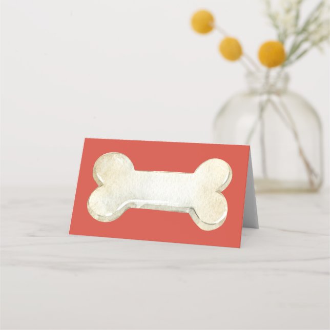 Hund Bone Placeringskort (Framsida)