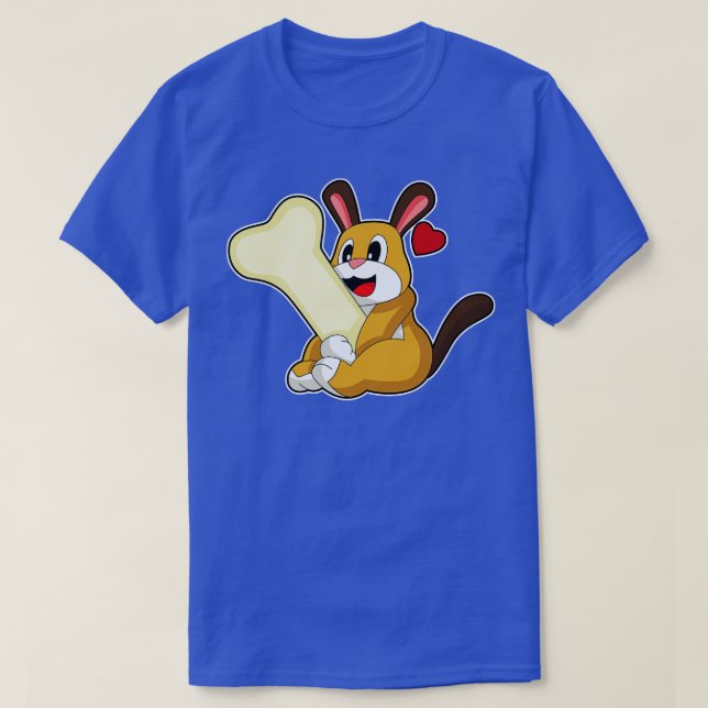 Hund Bone T Shirt (Design framsida)