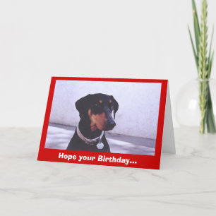 Hund~borta Bra födelsedag... Kort
