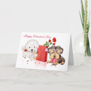 Hund-borta bra valentin dag helgkort