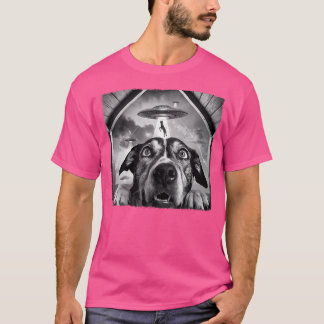 Hund bortförd av Utomjordingar Funny Halloween Ufo T Shirt