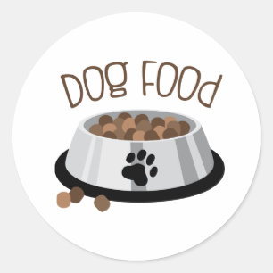 Hund Bowl Runt Klistermärke