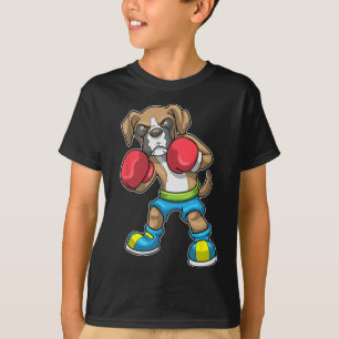 Hund Boxer Boxing Handskar Boxing För manar Women T Shirt