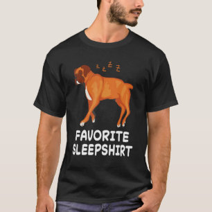 Hund Boxer Hundar Nap Sleeping Pajama Ni T Shirt